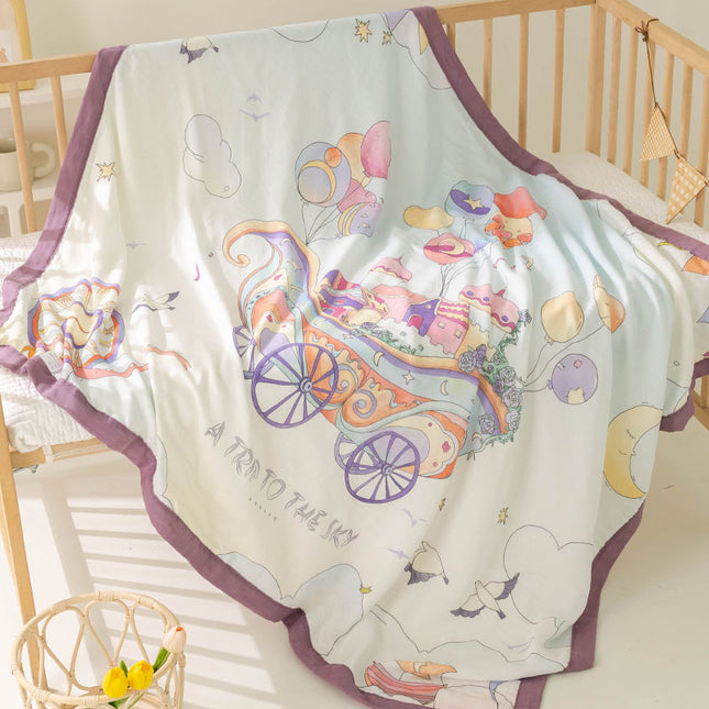 Whimsical Print Summer Blanket